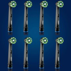 8 stk. Oral-B CrossAction CleanMaximiser Black