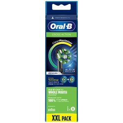 8 stk. Oral-B CrossAction CleanMaximiser Black
