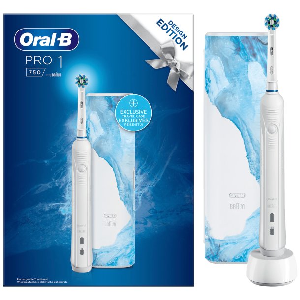Oral-B Pro 1 750 Elektrisk tandborste WHITE Design Edition