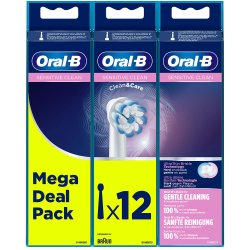 Oral-B 12 st. Knsliga rena borsthuvuden