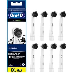 8 stk. Oral-B Brstehoder PureClean Charcoal