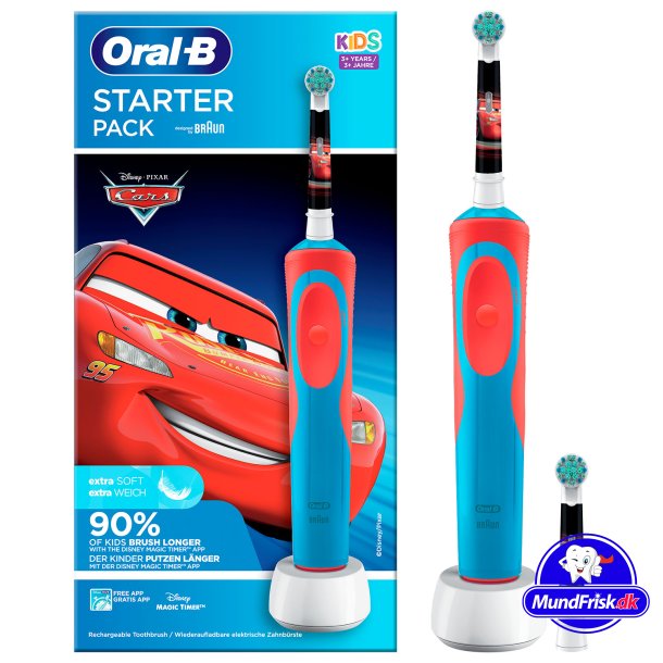 Oral-B Cars elektrische Zahnb&uuml;rste f&uuml;r Kinder, extra B&uuml;rstenkopf