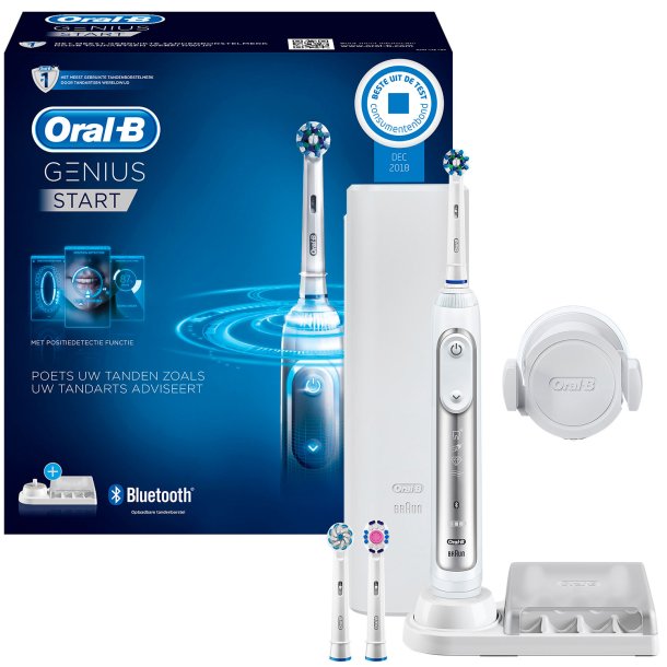 Oral-B Genius El-tandbrste Start Silver 3 Brstehoveder