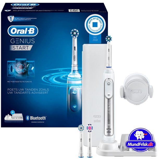 Oral-B Genius El-tandbrste Start Silver 3 Brstehoveder