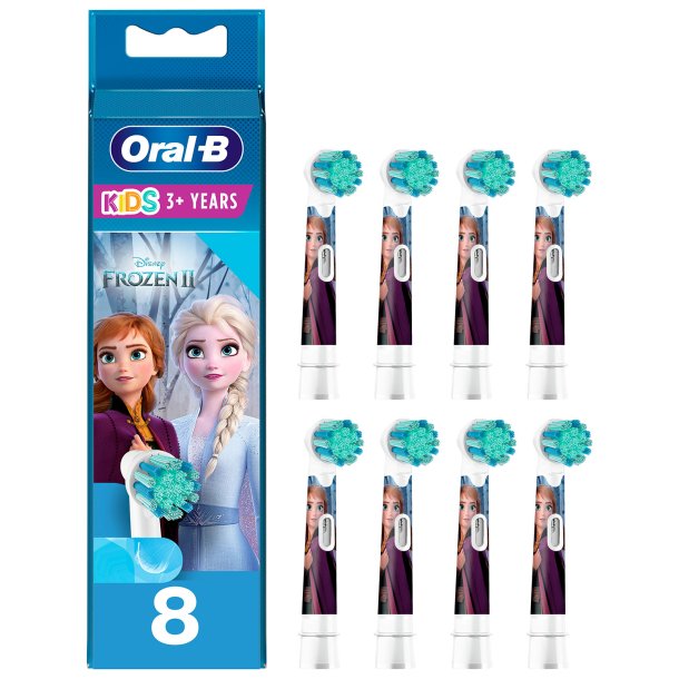 8 st. Frysta Oral-B Disney-borsthuvuden fr barn