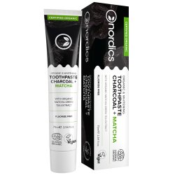 Organic CHARCOAL Tandkrm Nordics Ultra White