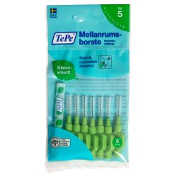 TePe Gap brster Original 0,8 mm 8 stk. ISO 5 GRNN