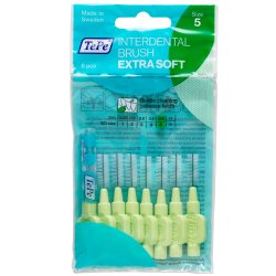 TePe Gap borstar Extra SOFT 0,8 mm ISO 5 GRN 8 st.