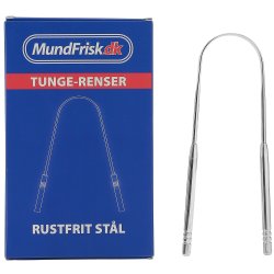 Tungerenser i rustfrit stl - MundFrisk Tungeskraber
