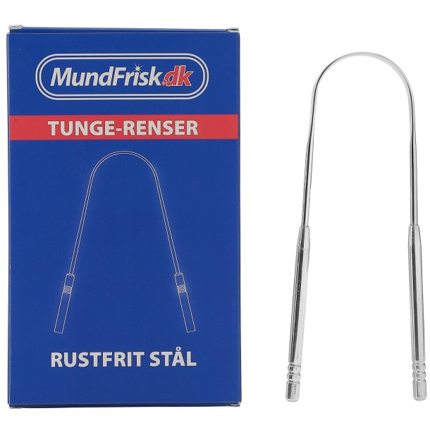 Tungerenser i rustfrit stl - MundFrisk Tungeskraber