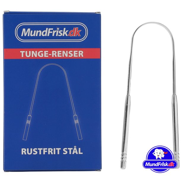 Zungenreiniger aus Edelstahl - MundFrisk Zungenschaber