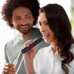 Philips Sonicare DUO 2 stk. El-tandbrster Sort + Pink 3100 DailyClean