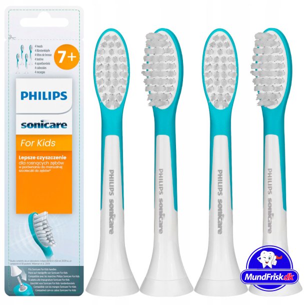 Philips Sonicare Kids  4 stk. Brstehoveder til brn fra 7 r