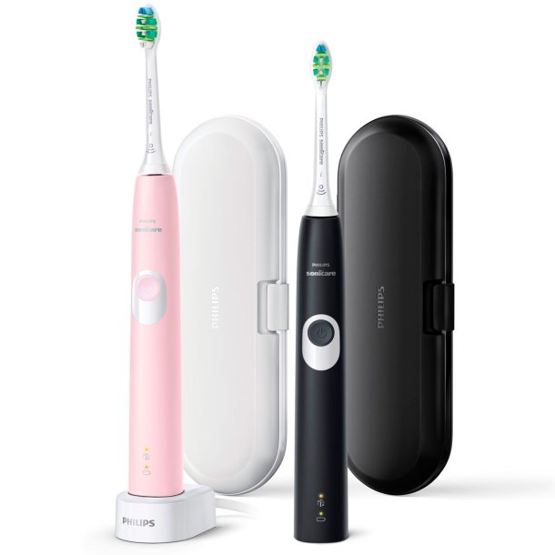 Philips Sonicare DUO Pink + Sort El-tandbrster ProtectiveClean 4300