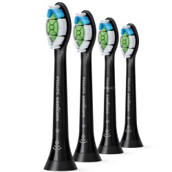 Philips Sonicare Black W2 OptimalWhite DiamondClean B&uuml;rstenk&ouml;pfe 4 Stk.