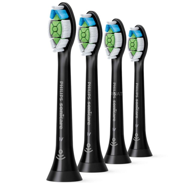 Philips Sonicare Black W2 OptimalWhite DiamondClean opzetborstels 4 stuks.