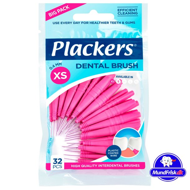 32 stk. Mellemrumsbrster Plackers Dental Brush 0.4 mm ISO 0 PINK