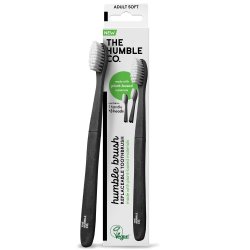 Vxtbaserad tandborste + 3 utbytbara huvuden Humble Co. SOFT