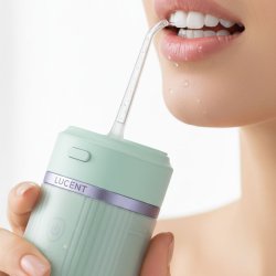 Lucent Pulse Water Flosser � Kabellose Munddusche mit 3 Düsen und USB-C