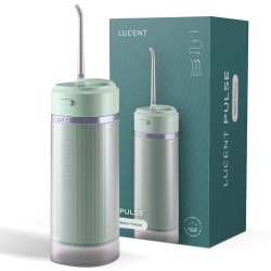 Lucent Pulse Water Flosser � Kabellose Munddusche mit 3 Düsen und USB-C