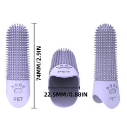 Dentadan Pets Premium FingerBrush � Ultraweiche Silikon-Fingerzahnb�rste f�r Hunde und Katzen