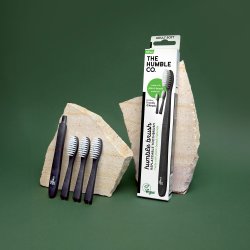 Vxtbaserad tandborste + 3 utbytbara huvuden Humble Co. SOFT