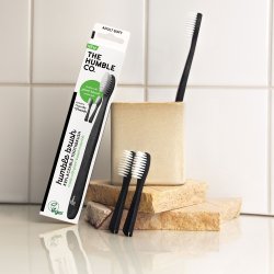 Vxtbaserad tandborste + 3 utbytbara huvuden Humble Co. SOFT