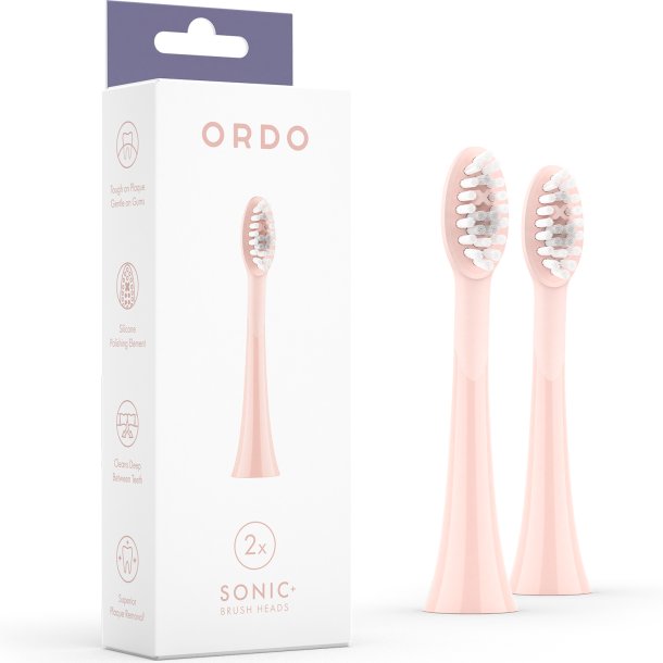 Brstehoder til Ordo Sonic + Elektrisk tannbrste 2 pcs. Rose Gold