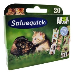 Salvequick Animal Planet Patches fr barn - 20 st.