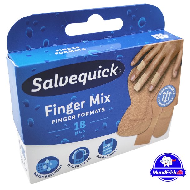 Salvequick Finger Mix Plaster - 18 stk.