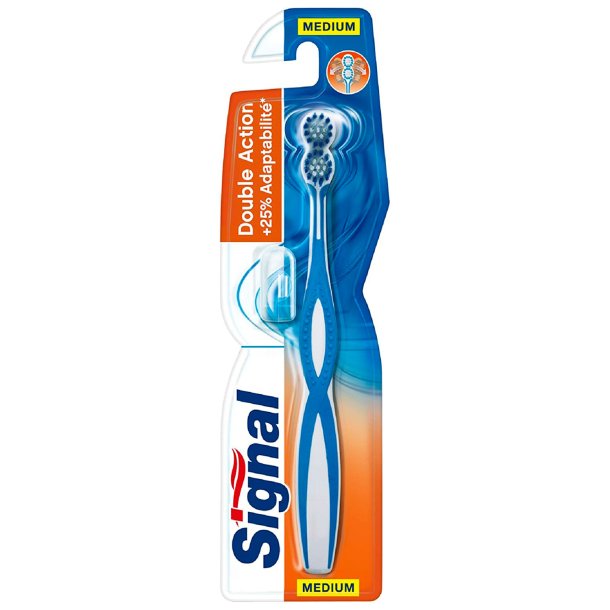 Signaltandborste dubbelverkande medium