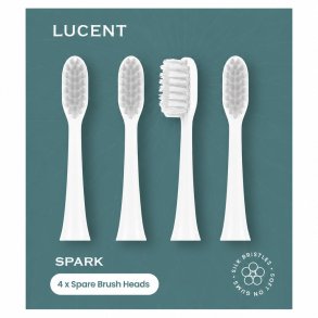 B�rstenk�pfe f�r Lucent Spark Sleek Sonic Elektrische Zahnb�rste � 4 Stk.