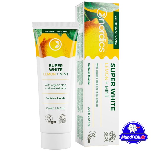 Bio-Zahnpasta Nordics NORDICS White Lemon + Mint 75 ml