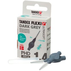 Tandex Flexi ULTRASOFT Mellemrumsbrster 0.80 mm ISO 4 DARK Grey