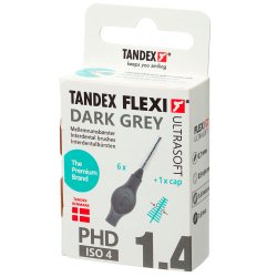 Tandex Flexi ULTRASOFT Mellemrumsbrster 0.80 mm ISO 4 DARK Grey