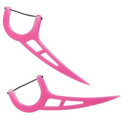 80 st. Tandex Flosi Tandtrdshllare Charcoal PINK