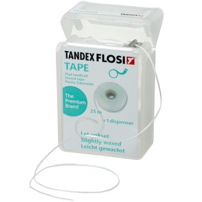 Tandex Flosi Tape Tandtrd Vokset 25 mtr