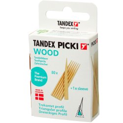 Tandex Picki Tandpetare i tr Triangulra 80 st.