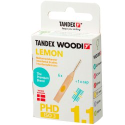 Tandex Woodi Gap borstar ISO 3 LEMON