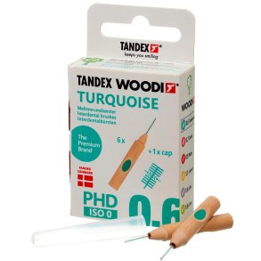 Tandex Woodi Gap borstar ISO 0 TURQUOISE