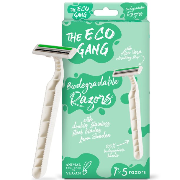 Plantebaserede Engangsskrabere The Eco Gang 5 stk.
