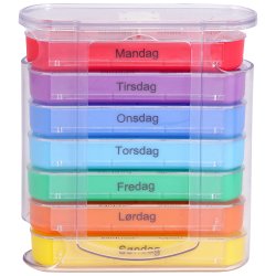 Pillendose Wochendosierung Pillendose Spender Farbige Schubladen