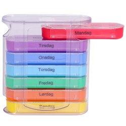 Pillendose Wochendosierung Pillendose Spender Farbige Schubladen