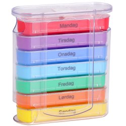 Pillendose Wochendosierung Pillendose Spender Farbige Schubladen