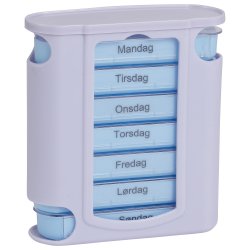 Pilleboks Ukentlig dosering Pilleboksdispenser med 7 skuffer