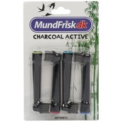 Sorte Brstehoveder Til Oral-B CHARCOAL Active 4 stk.