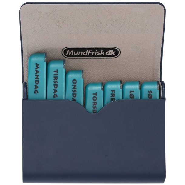 Ukentlig dosering Pilleboks MouthFresh Pillemappe 7 Pillebokser