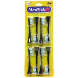 8 stk. Sorte Brstehoveder Philips SoniCare Kompatible