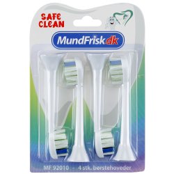 Safe Clean brstehoder uten metall Philips Sonicare-kompatibel 4 stk.