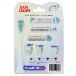 Safe Clean brstehoder uten metall Philips Sonicare-kompatibel 4 stk.